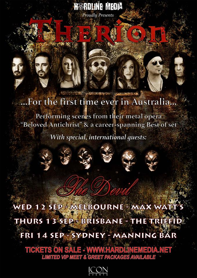 Image of THERION - Australian Tour Poster - 2018