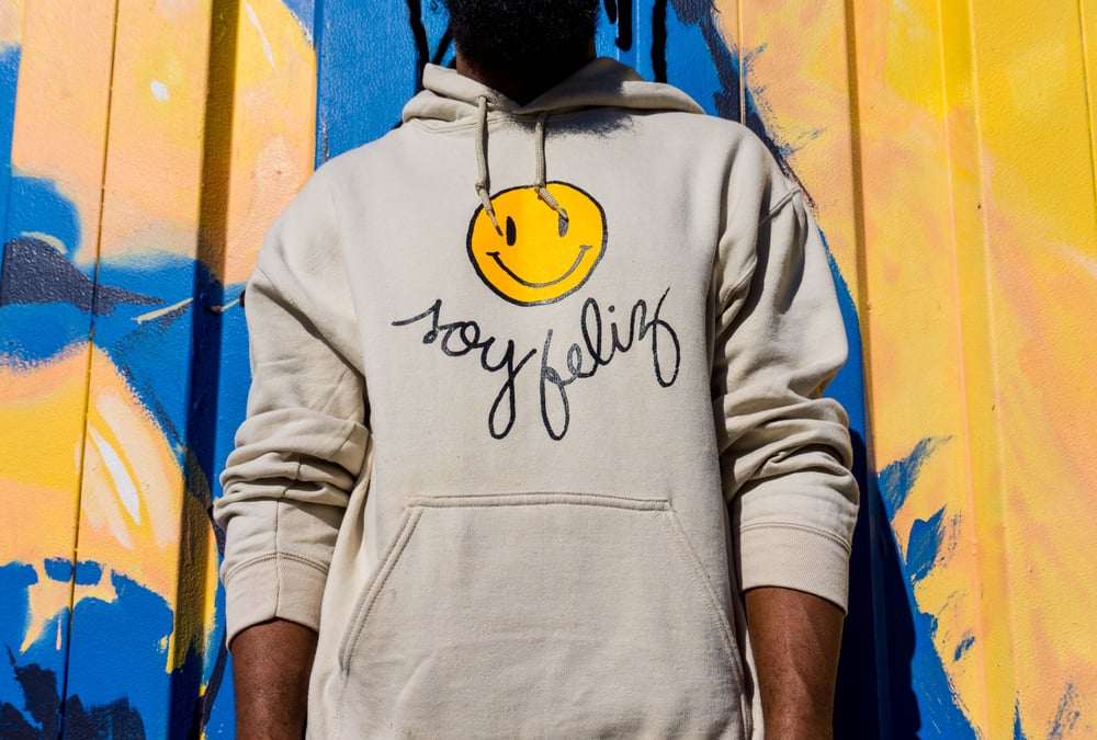 Image of CREMA Big Smiley Soy Feliz Hoodie