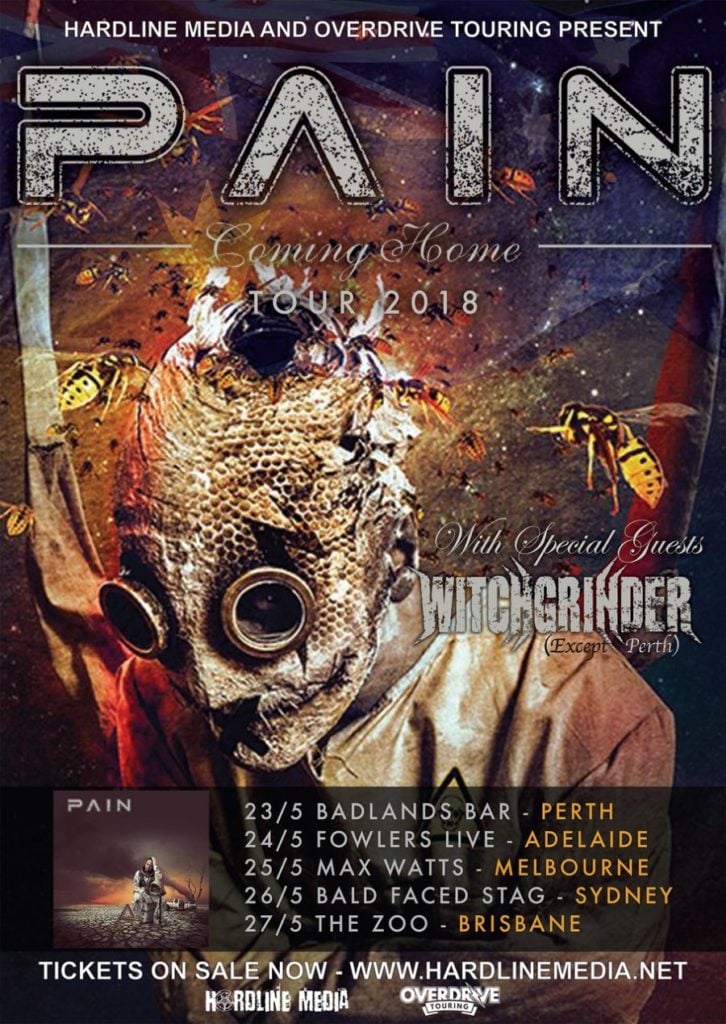 Image of PAIN - Australian Tour Poster - 2018 