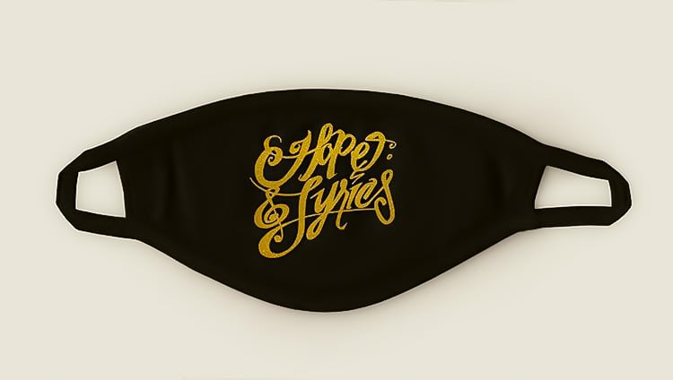 Gold H&L Logo Mask