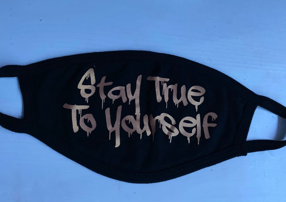Drippy Gold Lyric Mask