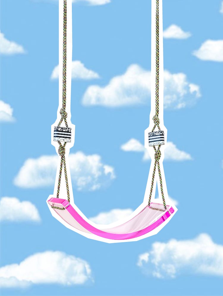 Image of Single Scoop Swing in Bubble Gum