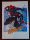 THWIP!! Spiderman Miles Morales A4 Print