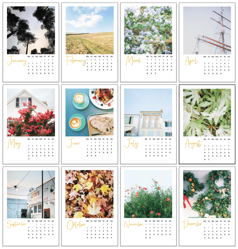 Image of 2021 Photo Calendar Refill Pack 