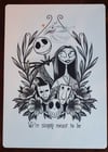 Jack & Sally A4 Print Nightmare Before Christmas 