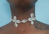 Cowrie Shell Floral Choker 