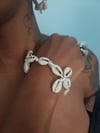 Cowrie Shell Floral Bracelet 