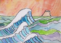 Image 2 of Hokusai's Great Wave - Painting workshop in Rockhampton