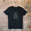 Ghosted crew neck tee / Black, Unisex