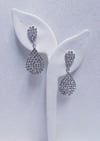 Crystal Tear Drop Fashion  Earrings 
