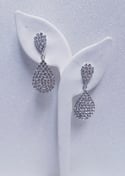 Crystal Tear Drop Fashion  Earrings 