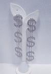 Crystal Dollar $ign Fashion Dangle Earrings 
