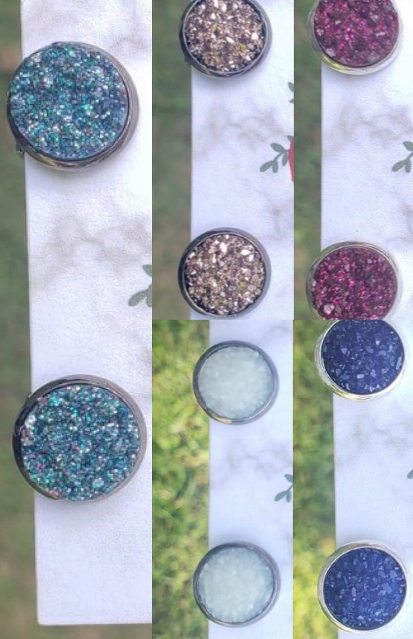 Image of CLIP ON DRUZY EARRING 