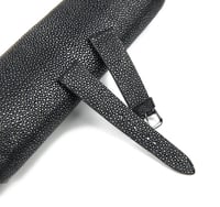 Image 3 of Black Stingray classic watch strap