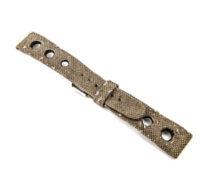 Image of Hand-rolled Military Canvas Rally rembordé watch strap
