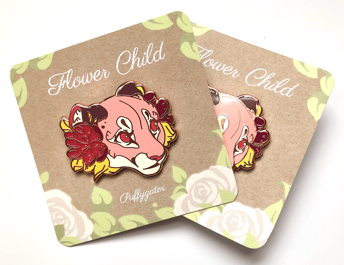 Pink Panther Glitter Pin