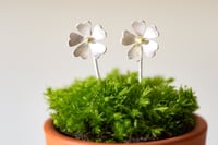 Primrose stem earrings