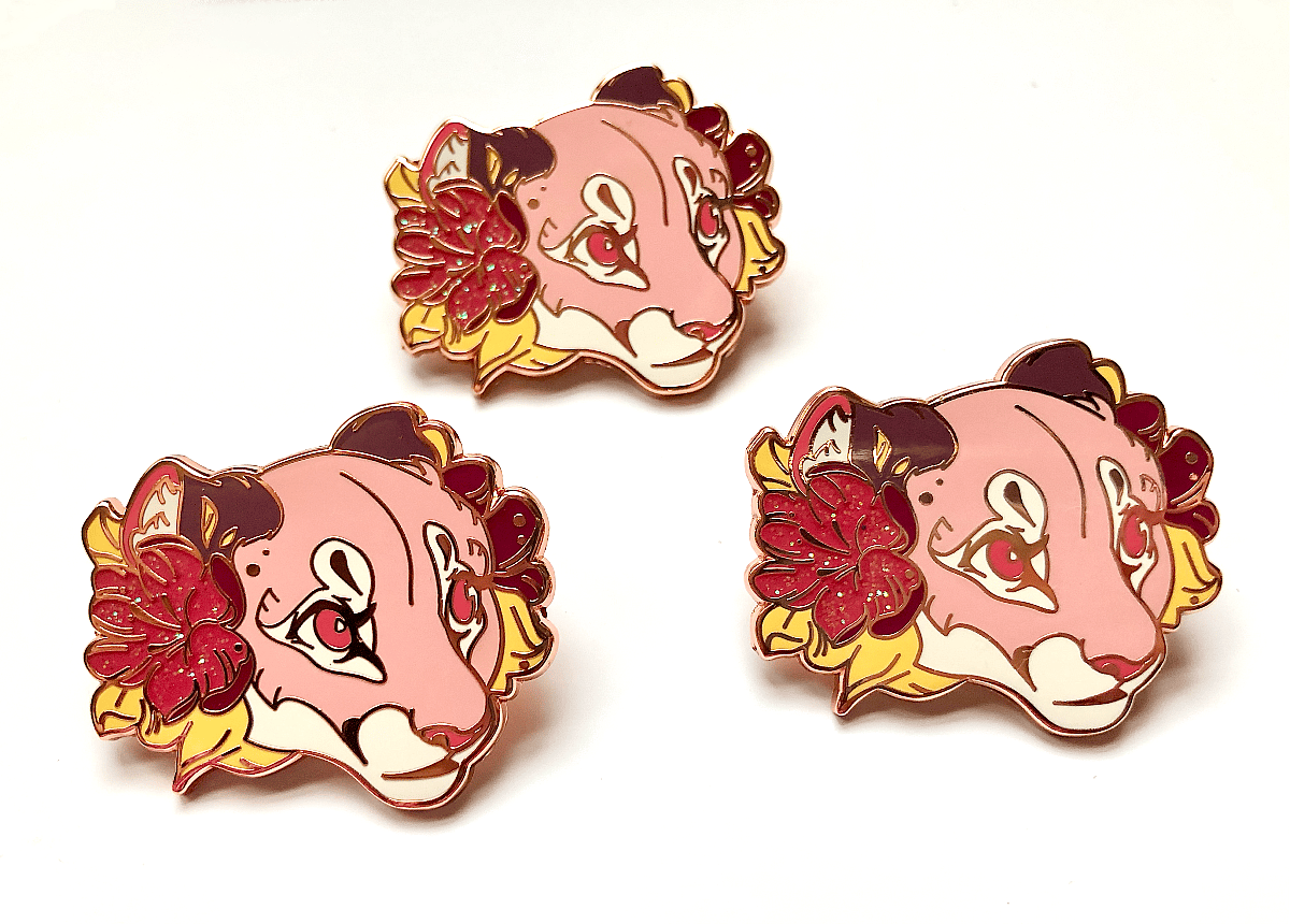 Pink Panther Glitter Pin