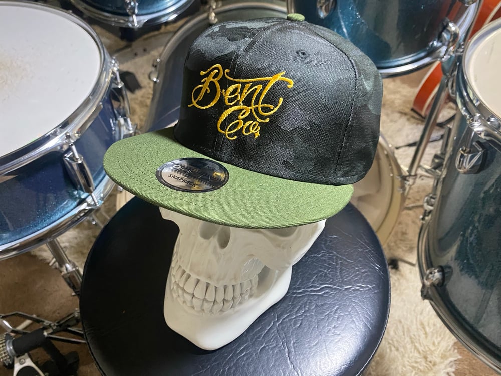 Bent Co New Era Ghost Green Camo w/ Gold Script