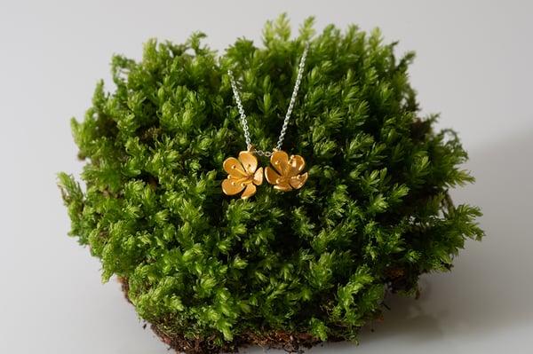 Image of Double buttercup pendant