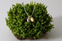 Double violet bud pendant