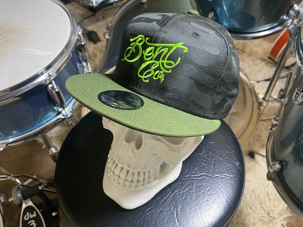 Bent Co New Era Ghost Green Camo w/ Green script