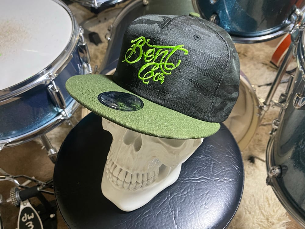 Bent Co New Era Ghost Green Camo w/ Green script