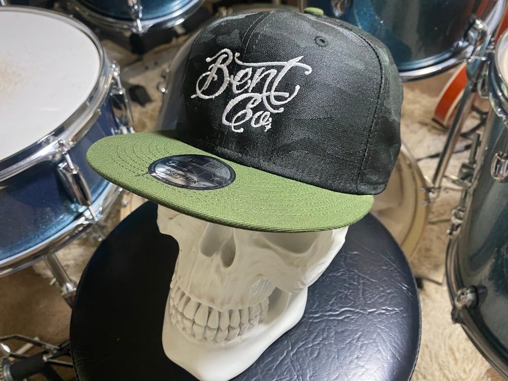 Bent Co New Era Ghost Green Camo w/ White script