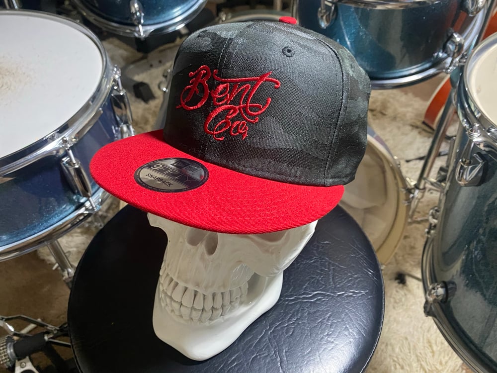 Bent Co New Era Ghost Red Camo w/ Red script