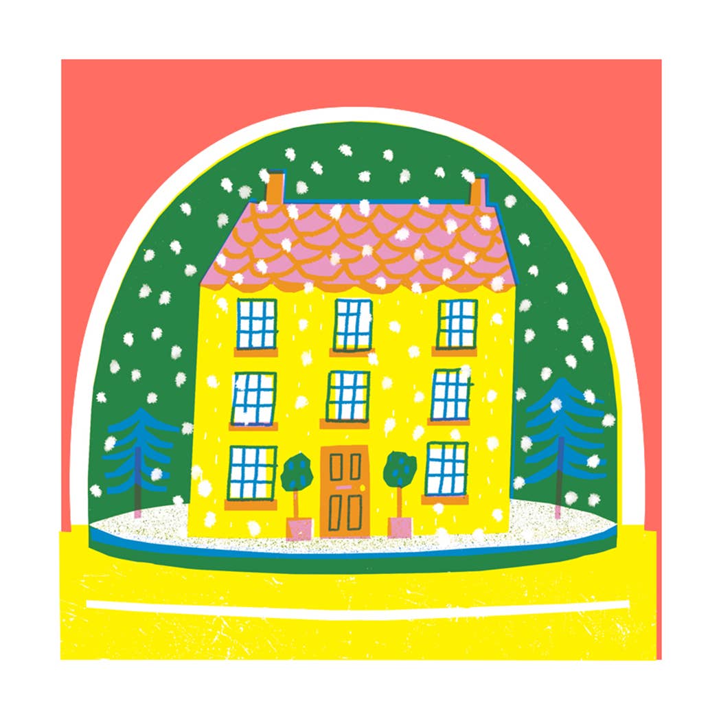 Image of House Snowglobe Card