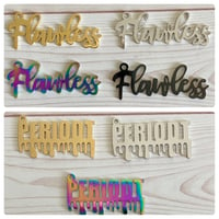 Stainless steel word charms A006