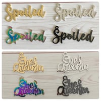 Stainless steel word charms A007