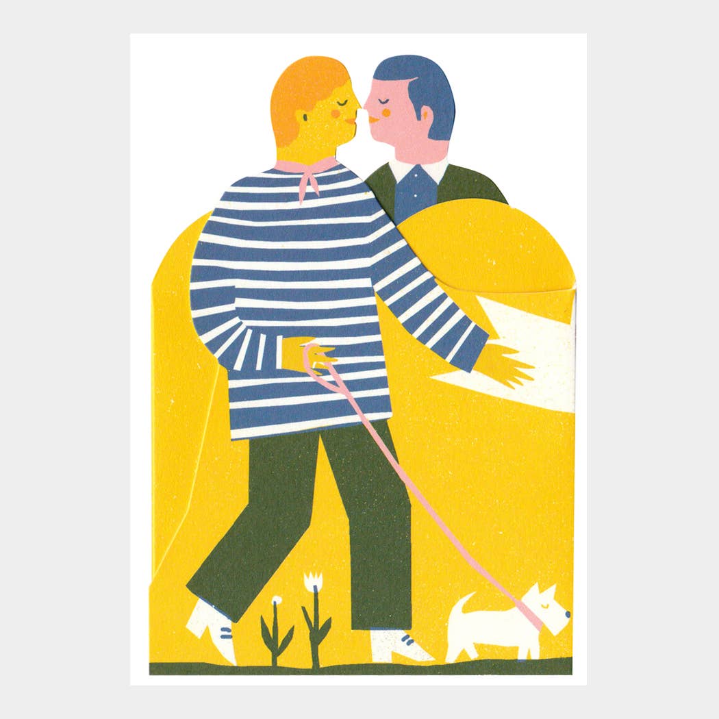 Image of Two Men Tri-Fold Card