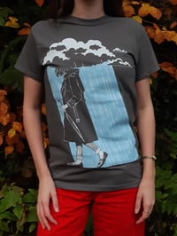 Image 4 of 'Catharsis' Limited Edition T-Shirt - Blue on Grey