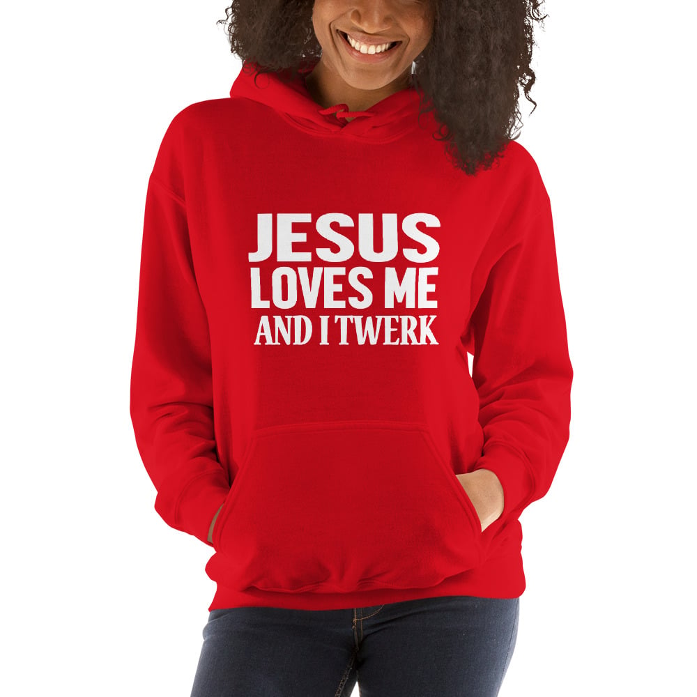 Jesus Loves Twerkers Hoodie - Red