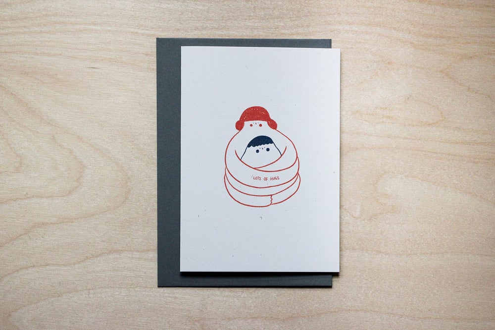 Image of MFEO Handmade 'Lots of Hugs' Greeting Card