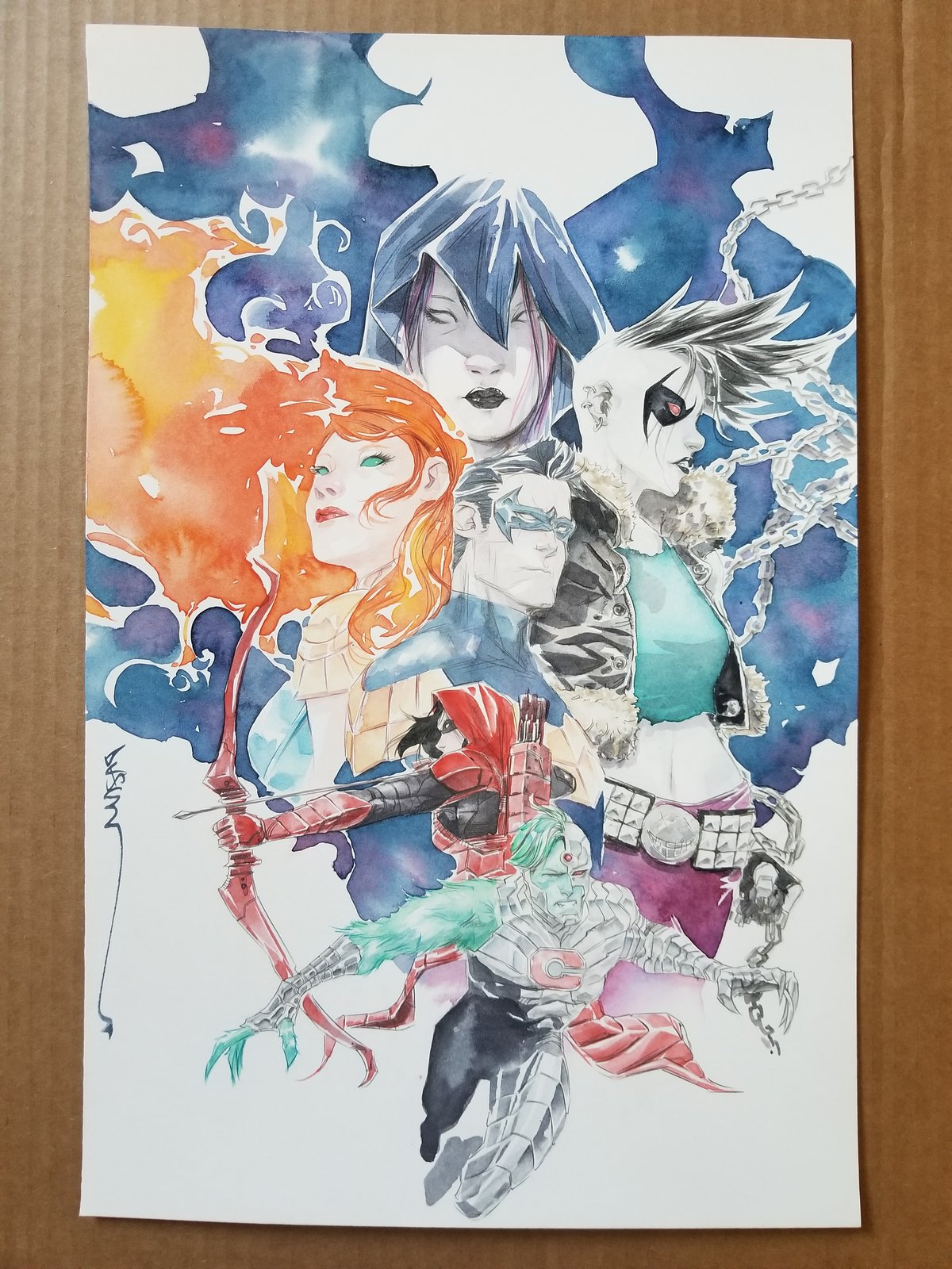 Future State Teen Titans #2 Cover B Variant Dustin Nguyen Red X