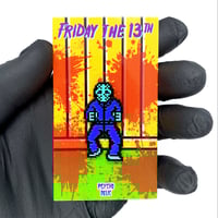 Image 1 of 8-Bit Jason (Enamel Pin)