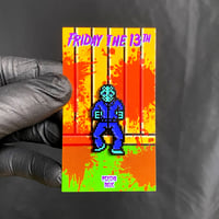 Image 3 of 8-Bit Jason (Enamel Pin)