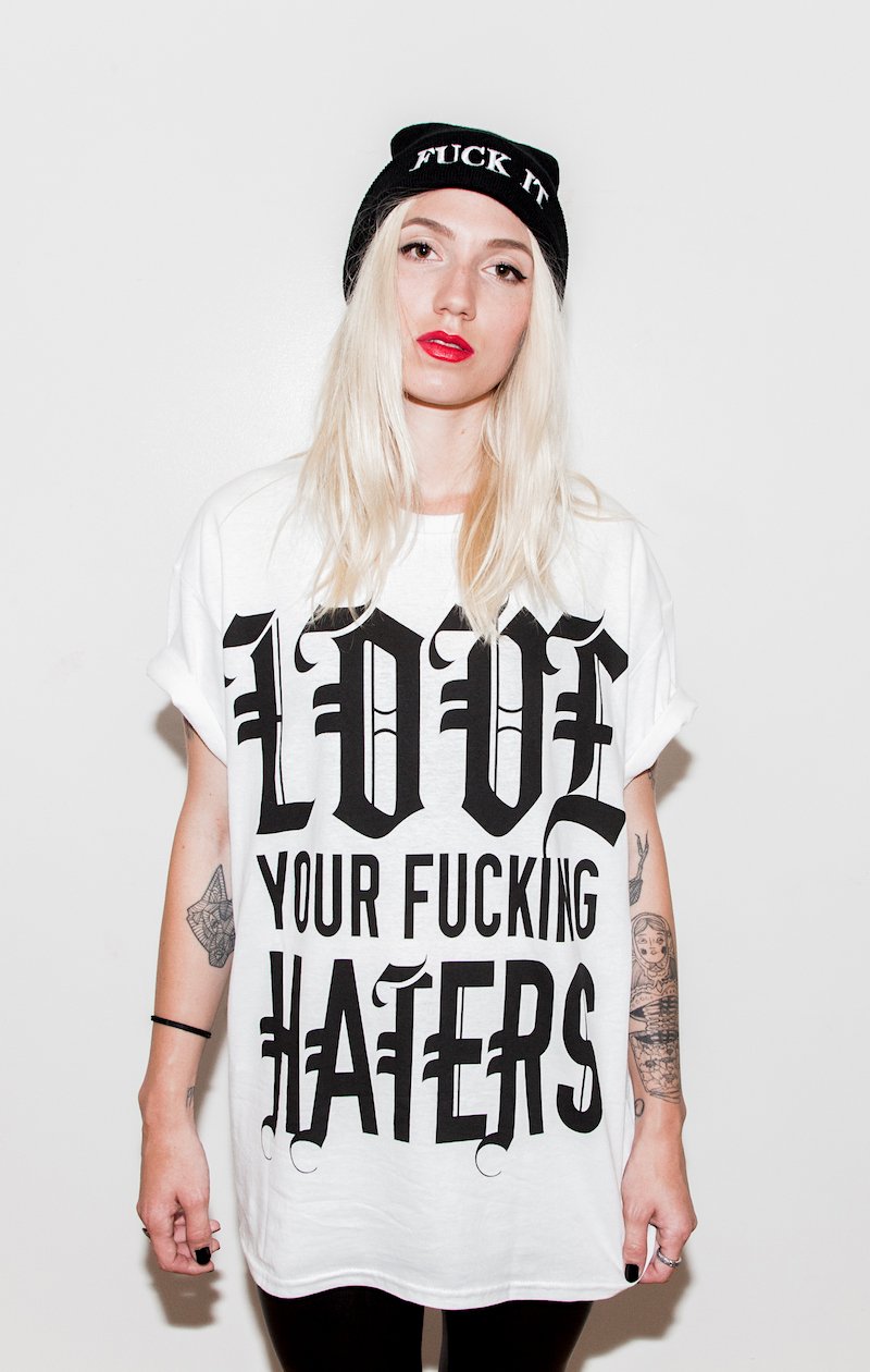Image of LOVE YOUR FUCKING HATERS - White †