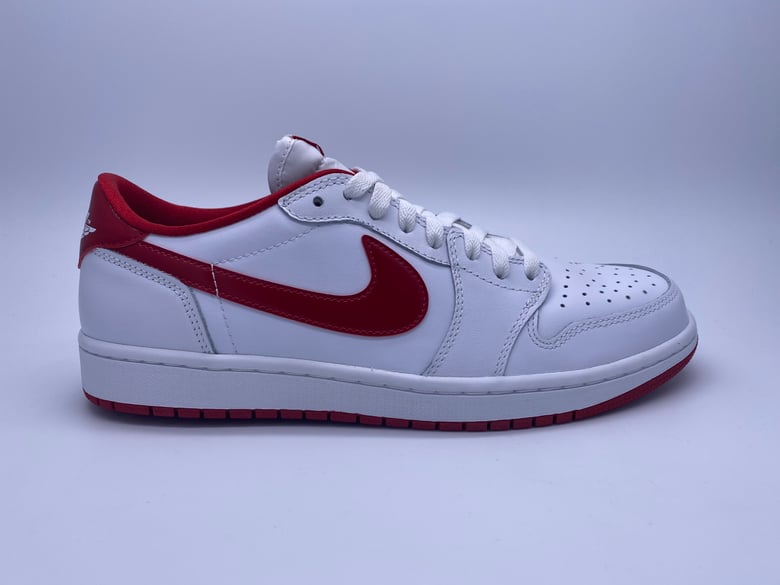 Image of AIR JORDAN 1 RETRO LOW OG "WHITE/RED"