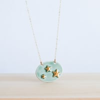 Image 3 of 3 Gold Stars Necklaces Gold (Multiple Colors)