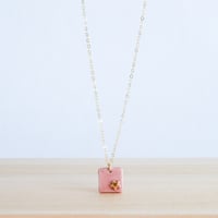 Image 2 of Baby Star Square Necklaces (Multiple Colors)