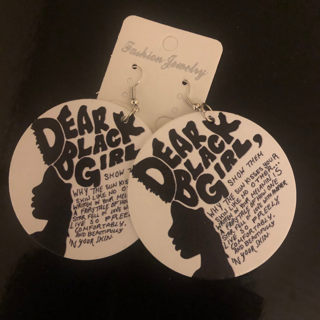 Image of Dear Black Girl Drop-Earrings 