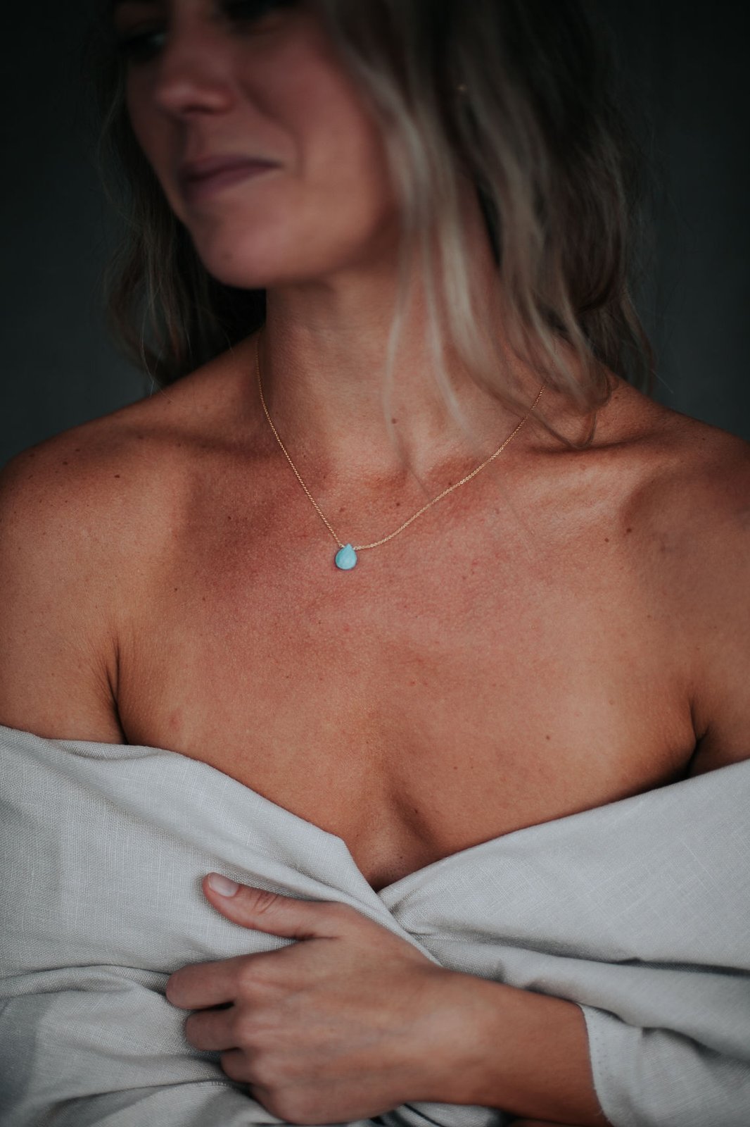 Sleeping Beauty Pendant - Native American Turquoise Jewelry - Dakota Sky  Stone