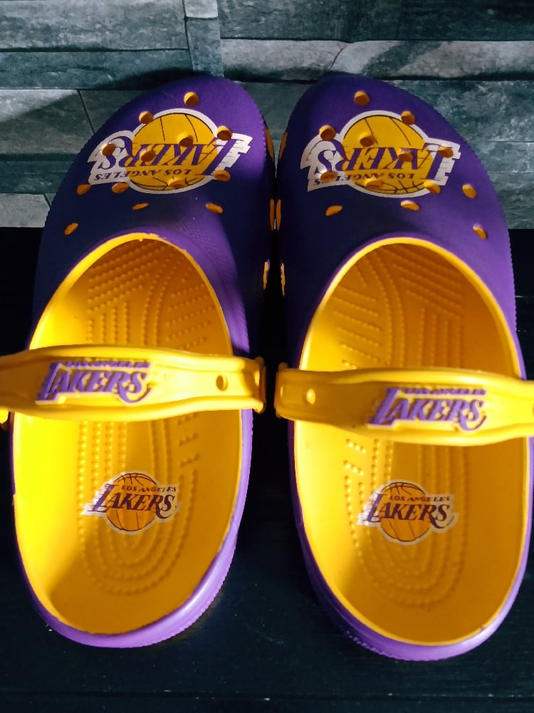 Image of Lakers Crocs ( M-8) (W-10) 