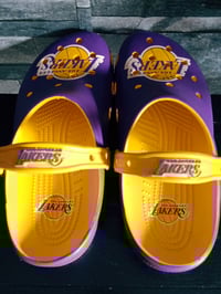 Image 4 of Lakers Crocs ( M-8) (W-10) 