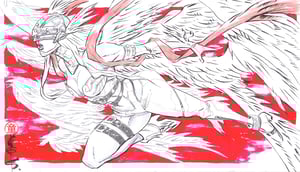 Image of ANGEWOMON / DIGIMON // #ARTTROBER // Andie Tong