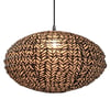 Suspension-lampion en tissu / RICE BLACK