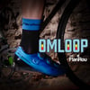 FlanRou - Sock 'OMLOOP' with blue cuff